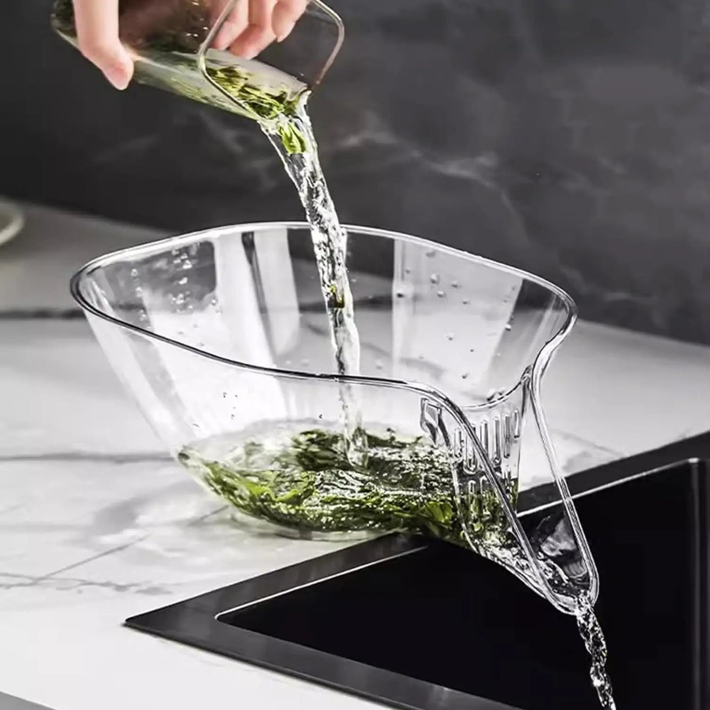 Multi-Purpose Transparent Drain Basket – Buy 1 Get 1 Free
