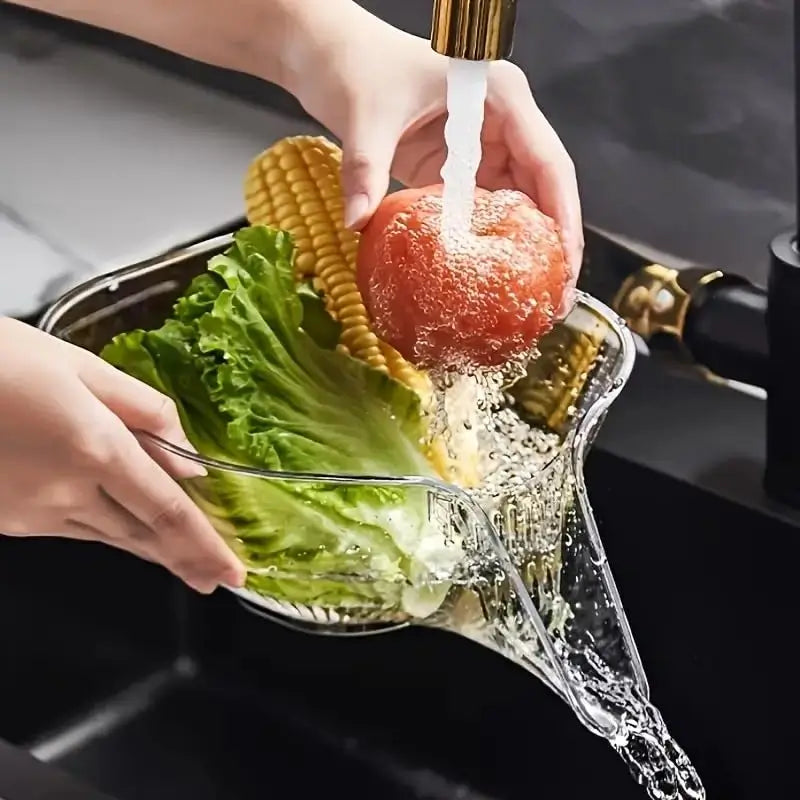 Multi-Purpose Transparent Drain Basket – Buy 1 Get 1 Free